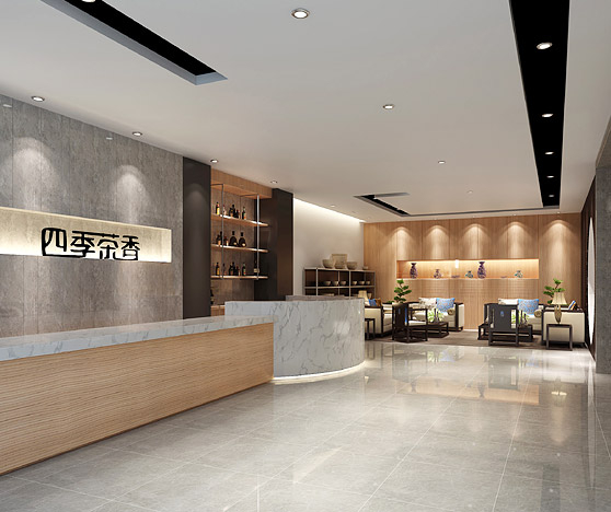 佛山市四季茶香茶具有限公司展廳裝修辦公室設計 佛山市四季茶香茶具有限公司展廳裝修辦公室設計